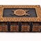 Urbalabs Wooden Viking Sword Shield Dice Card Jewelry Box Treasure Chest Wood Jewelry Boxes Organizers Treasure Chest Compartments Handm product 4
